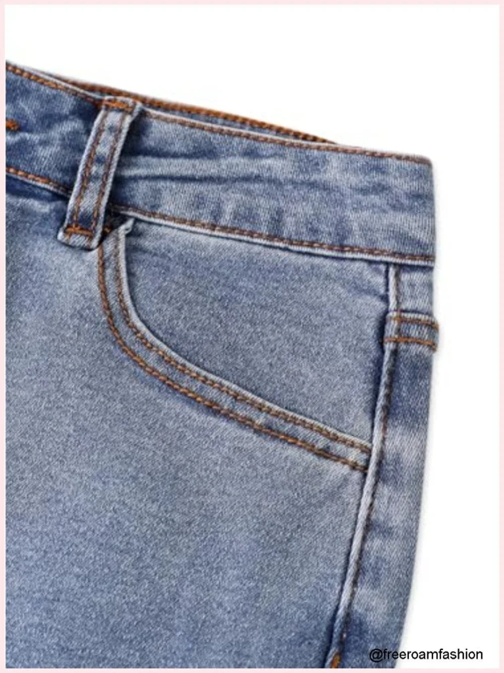 Bow Back Denim Mini Skirt Bodycon Jean Skirt Low Waisted Slight Stretch